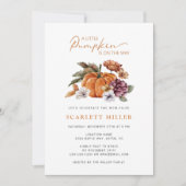 Baby shower van pompoen kaart (Voorkant)