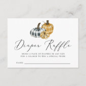 Baby shower van pompoen, Kaart van luiers (Voorkant)