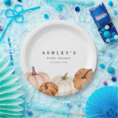 Baby shower van pompoen papieren bordje (Feest)