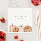 Baby shower van pompoen servet (Insitu)