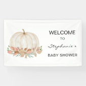 Baby shower van pompoen spandoek (Horizontaal)