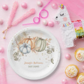 Baby shower van pompoenen papieren bordje (Feest)