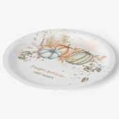 Baby shower van pompoenen papieren bordje (Gekanteld)