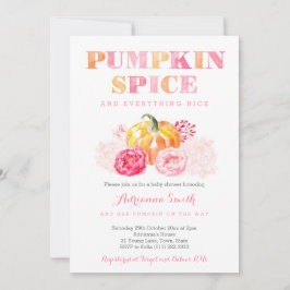 baby shower van pompoenen, pompoenen, pompoenen, v kaart