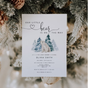 Baby shower van poolbeer kaart