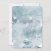 Baby shower van postgele rozenbloemen kaart (Achterkant)