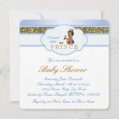 Baby shower van Prince Boy Kaart (Achterkant)