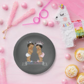 Baby shower van Prince Princess Chalk Papieren Bordje (Feest)