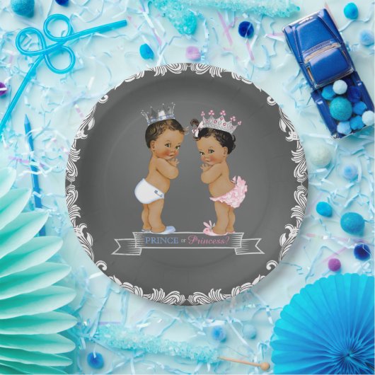 Baby shower van Prince Princess Chalk Papieren Bordje (Feest)