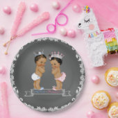 Baby shower van Prince Princess Chalk Papieren Bordje (Feest)