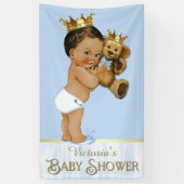 Baby shower van Prince Teddy Bear Spandoek (Verticaal)