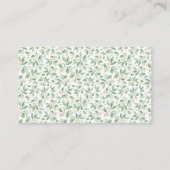 Baby shower van Raffle Cute Woodland Animals Informatiekaartje (Achterkant)