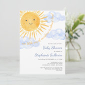 Baby shower van Ray of Sunshine Boy Kaart (Staand voorkant)