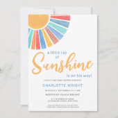 Baby shower van Ray of Sunshine Boy Kaart (Voorkant)