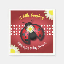  Baby shower van Red en Black Ladybug Daisies
