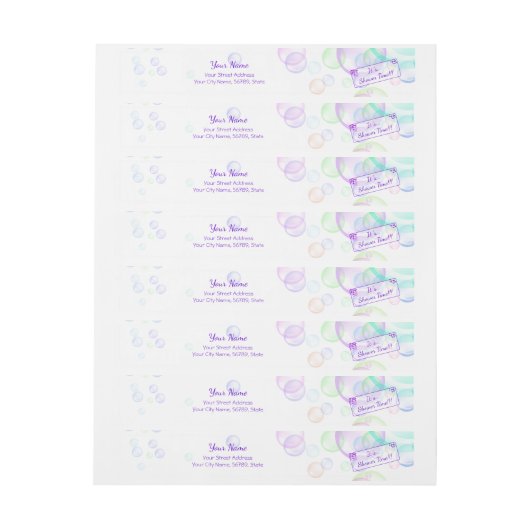 Baby shower van regenboogzeep Bubbles (Vel)