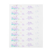 Baby shower van regenboogzeep Bubbles Adreslabel Wikkel (Vel)