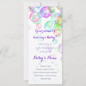 Baby shower van regenboogzeep Bubbles Kaart (Voorkant)