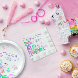 Baby shower van regenboogzeep Bubbles Servet