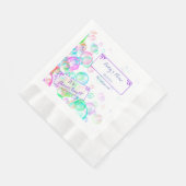 Baby shower van regenboogzeep Bubbles Servet (Hoek)