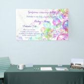 Baby shower van regenboogzeep Bubbles Spandoek (Beurs)
