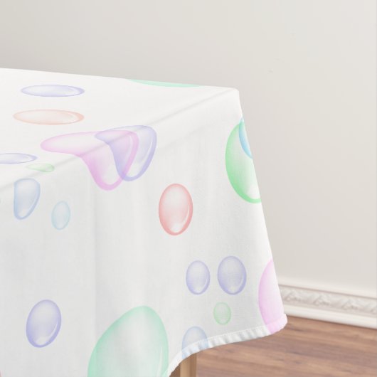 Baby shower van regenboogzeep Bubbles Tafelkleed (Voorbeeld)