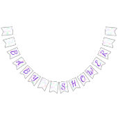 Baby shower van regenboogzeep Bubbles Vlaggetjes (Alle)