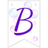 Baby shower van regenboogzeep Bubbles Vlaggetjes (Derde vlag)