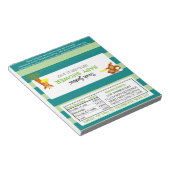 Baby shower van risbee Oerwouden Ventilator Snoepj Notitieblok (Schuin)