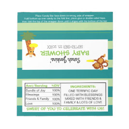 Baby shower van risbee Oerwouden Ventilator Snoepj Notitieblok