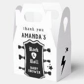 Baby shower van Rock en Roll Guitar Bedankdoosjes (Geopend)