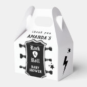Baby shower van Rock en Roll Guitar Bedankdoosjes (Voorkant Zijde)