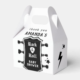 Baby shower van Rock en Roll Guitar Bedankdoosjes