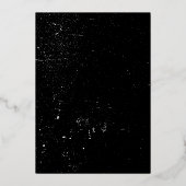 Baby shower van Rock en Roll Guitar Folie Uitnodiging (Achterkant)