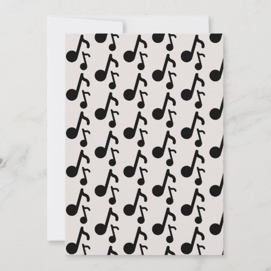 Baby shower van Rock en Roll Guitar Kaart (Achterkant)