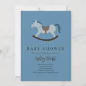 Baby shower van Rocking Horse Blue Kaart (Voorkant)