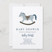 Baby shower van Rocking Horse Blue Kaart (Voorkant)
