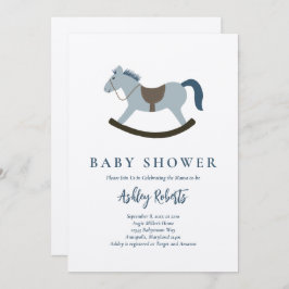 Baby shower van Rocking Horse Blue Kaart