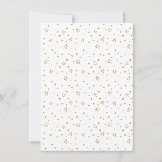 Baby shower van Rocking Horse Kaart (Achterkant)