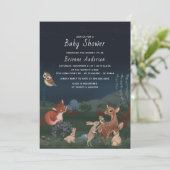Baby shower van roestdierentuin kaart (Staand voorkant)