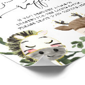 Baby shower van roterende luierriffels poster (Hoek)