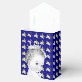 Baby shower van Royal Blue en Gold Prince Bedankdoosjes (Geopend)