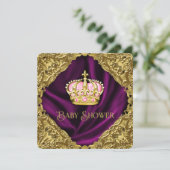 Baby shower van Royal Princess Kaart (Staand voorkant)