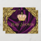 Baby shower van Royal Princess Kaart (Voorkant / Achterkant)