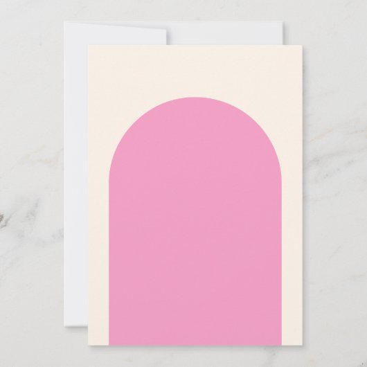 Baby shower van roze en bruin Beer Kaart (Achterkant)