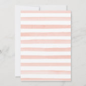 Baby shower van roze en goudflessen kaart (Achterkant)