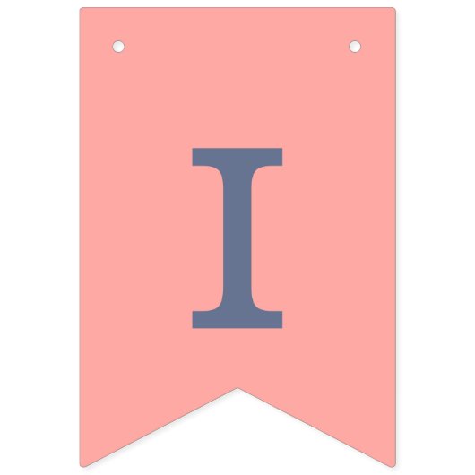 Baby shower van roze en zeemacht vlaggetjes (Derde vlag)