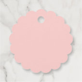 Baby shower van roze Floral Girl Bedankjes Labels (Achterkant)