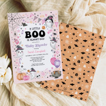 Baby shower van roze Ghost Halloween Boo Girl