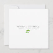 Baby shower van roze goudbraal kaart (Achterkant)